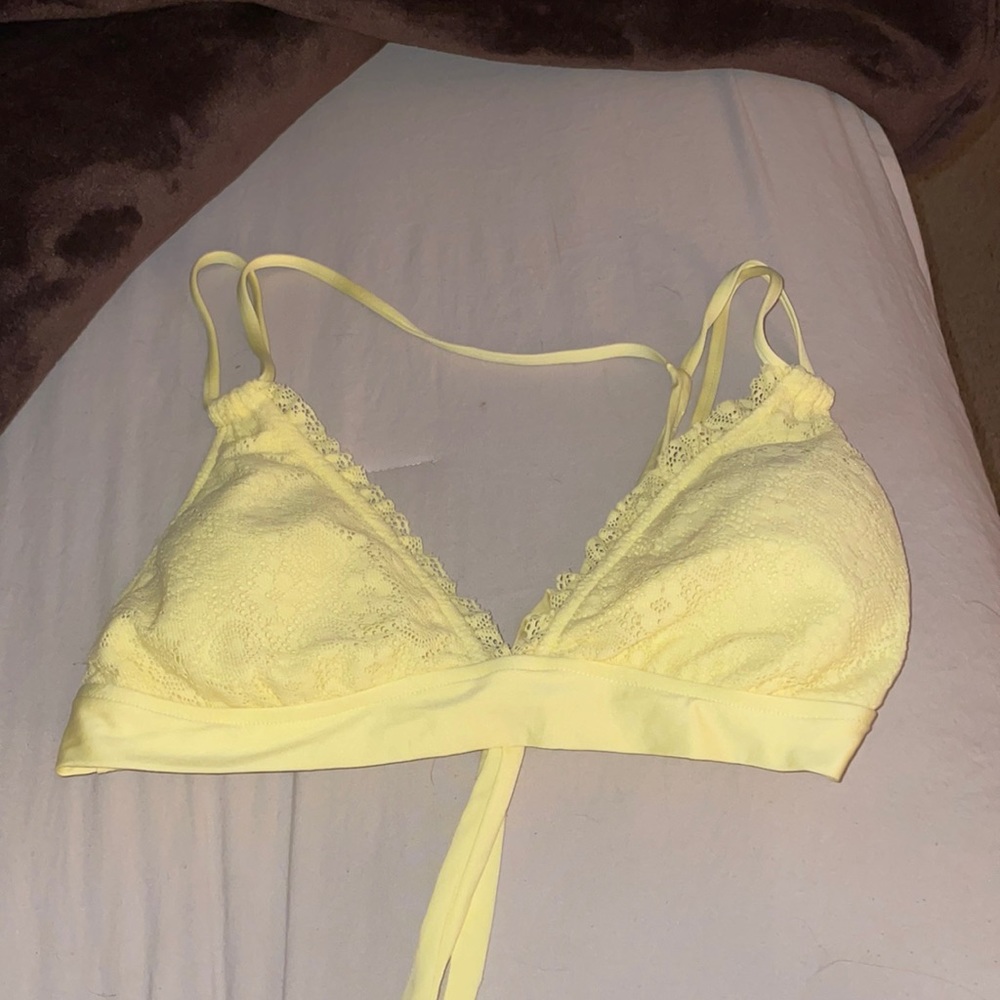 yellow bikini top